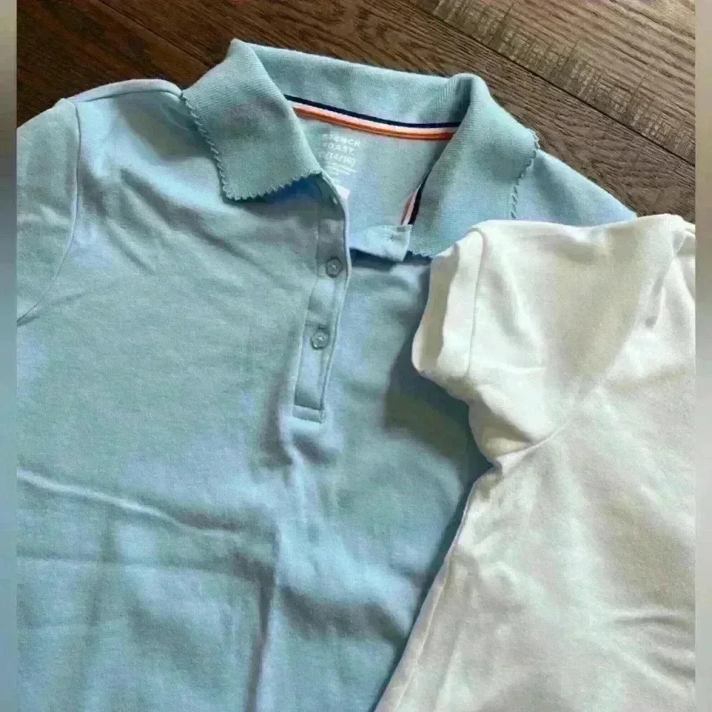 French Toast Uniform Polo Shirts Youth Girls X-Large- SET OF TWO NEW NWOT - Picture 2 of 5